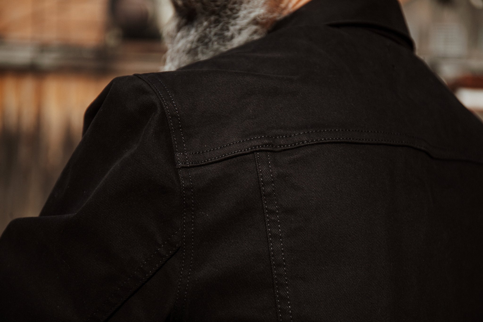 Black Denim Trucker Jacket – The Love Collection